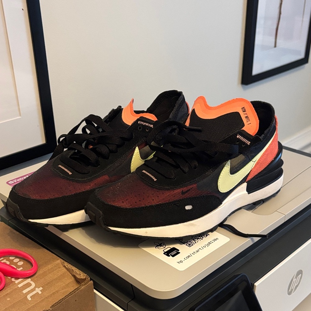 Nike Black and Neon Sneakers